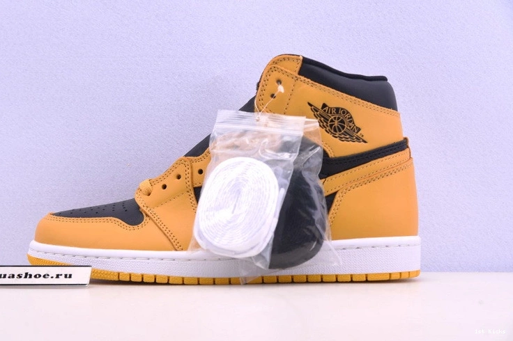 1 Jordan Black OG High Air 555088-701 Pollen Retro 0201